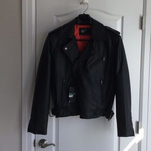 William Rast Biker Jacket in Faux Learher